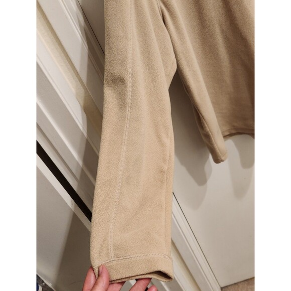 LL Bean Mens XL Tall Tan Fleece 100% Polyester 1/4 Zip Sweatshirt Outdoor - Picture 4 of 7
